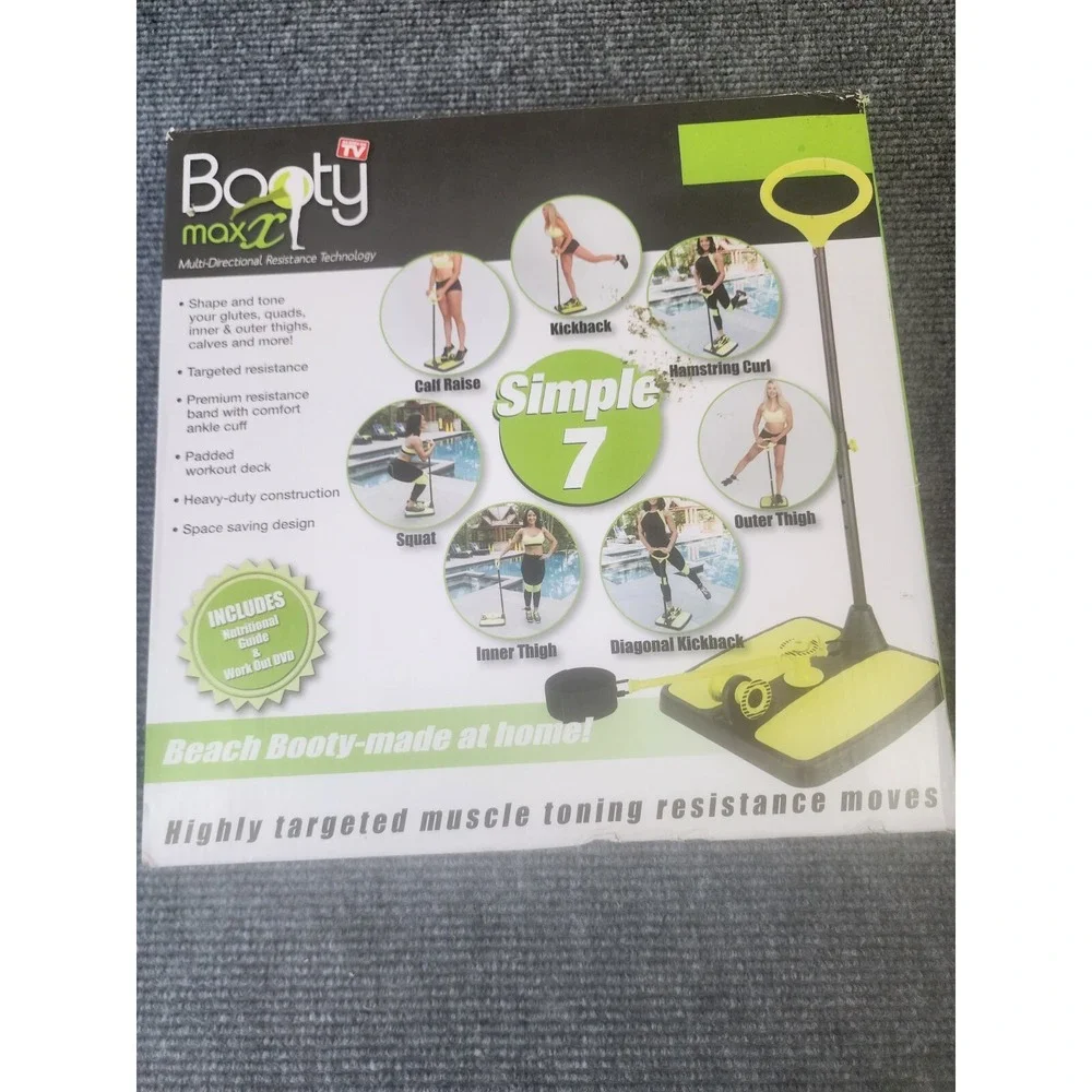 Booty Max  Home Workout Butt Exercise Equipment W/ Resistance Band Technology - Picture 2 of 4
